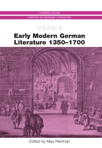 Imagen de portada: Early Modern German Literature 1350-1700 1st edition 9781571132475