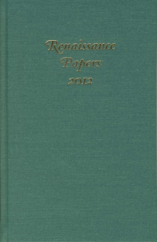 Cover image: Renaissance Papers 2012 1st edition 9781571135605