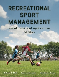 Cover image: Recreational Sport Management: Foundations And Applications 6th edition 9781571679635