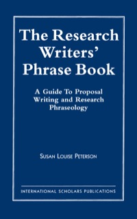 Cover image: The Research Writer's Phrase Book 9781573092760