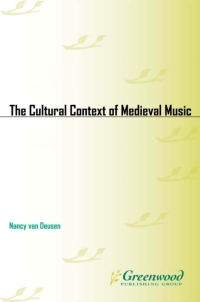 表紙画像: The Cultural Context of Medieval Music 1st edition