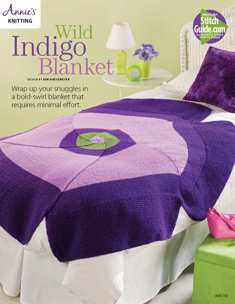 Wild Indigo Blanket Knit Pattern, 1st Edition - FULL INSTANT DOWNLOAD | PDF DOCX EPUB