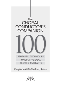 Imagen de portada: The Choral Conductor's Companion 1st edition 9781574635263