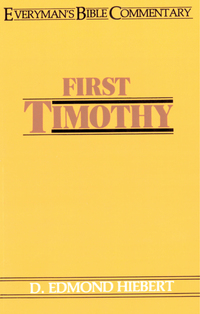 Imagen de portada: First Timothy- Everyman's Bible Commentary 9780802420541