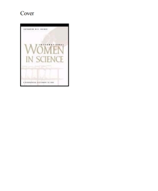 Cover image: International Women in Science 1st edition 9781576070901