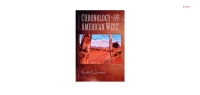 Cover image: Chronology of the American West 1st edition