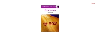 Imagen de portada: Espionage 1st edition 9781576079508