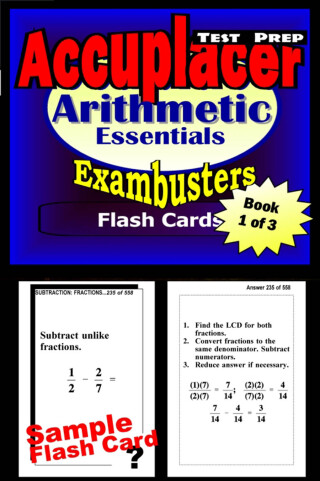 Imagen de portada: Accuplacer Test Prep Arithmetic Review--Exambusters Flash Cards--Workbook 1 of 3
