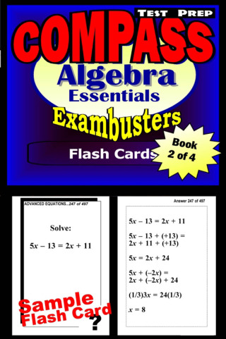 Imagen de portada: COMPASS Test Prep Algebra Review--Exambusters Flash Cards--Workbook 2 of 4