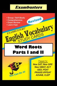 Cover image: Exambusters English Vocabulary Study Cards: Word Roots Parts I and II