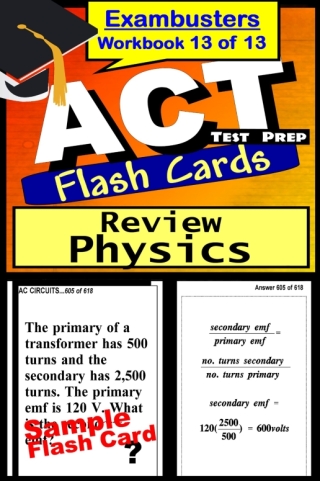 Imagen de portada: ACT Test Prep Physics Review--Exambusters Flash Cards--Workbook 13 of 13