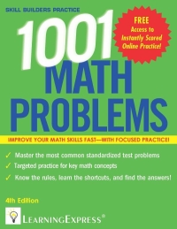 Imagen de portada: 1,001 Math Problems 4th edition 9781576859070