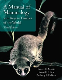 Cover image: A Manual of Mammalogy: With Keys to Families of the World 3rd edition 9781577667681