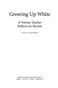 Cover image: Growing Up White 9781578868377