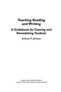 Cover image: Teaching Reading and Writing 9781578868421