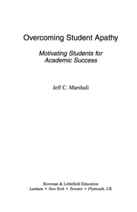 Imagen de portada: Overcoming Student Apathy 9781578868537