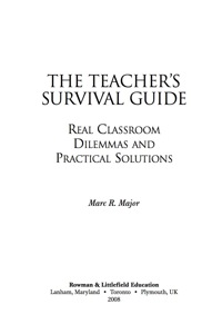 Cover image: The Teacher's Survival Guide 9781578868162
