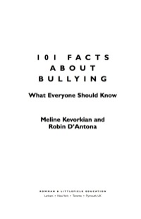 Imagen de portada: 101 Facts about Bullying 9781578868490