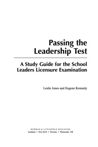 Cover image: Passing the Leadership Test 2nd edition 9781610487382