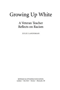 Omslagafbeelding: Growing Up White 9781578868377
