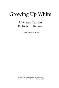 Imagen de portada: Growing Up White 9781578868377