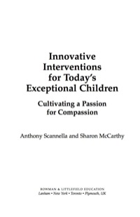 صورة الغلاف: Innovative Interventions for Today's Exceptional Children 9781578868704