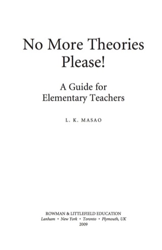 Cover image: No More Theories Please! 9781578869909