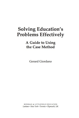 Cover image: Solving Education's Problems Effectively 9781578869992