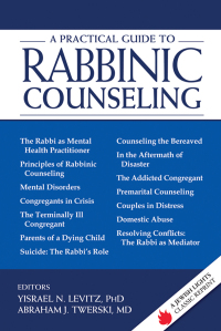 صورة الغلاف: A Practical Guide to Rabbinic Counseling 1st edition 9781681629650