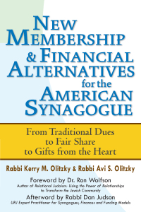 Cover image: New Membership & Financial Alternatives for the American Synagogue 1st edition 9781683362210
