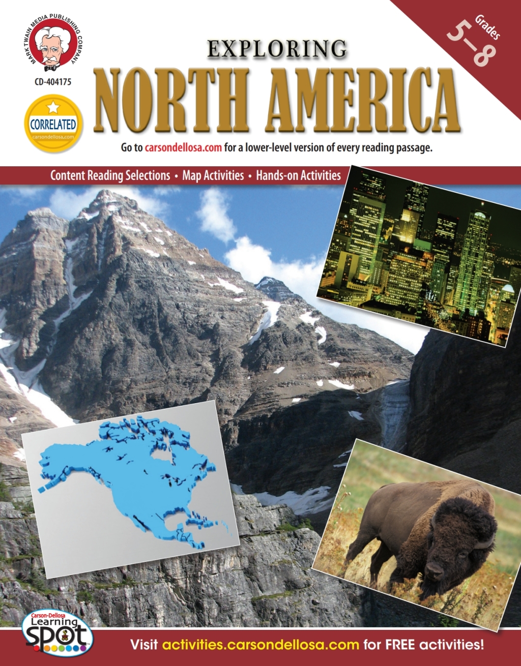 Exploring North America, Grades 5 – 8