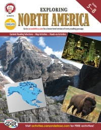 صورة الغلاف: Exploring North America, Grades 5 - 8 9781580376310