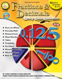 Imagen de portada: Fractions & Decimals, Grades 6 - 12 9781580374446