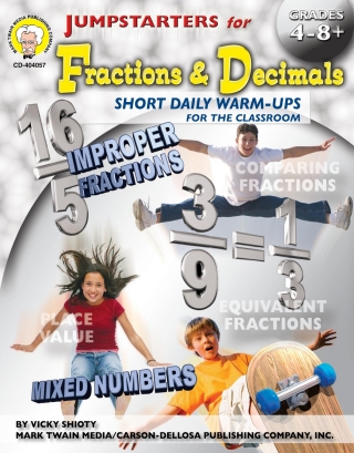 Omslagafbeelding: Jumpstarters for Fractions & Decimals, Grades 4 - 8 9781580373982
