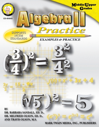 Cover image: Algebra II Practice Book, Grades 7 - 8 9781580373265
