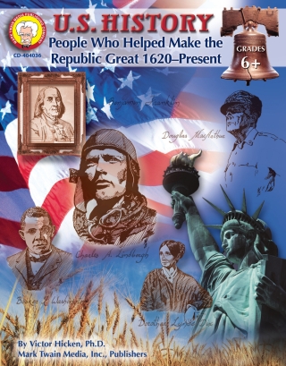 Imagen de portada: U.S. History, Grades 6 - 8 9781580373333