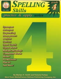 صورة الغلاف: Spelling Skills, Grade 4 9781580371346