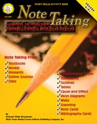 表紙画像: Note Taking, Grades 4 - 8 9781580372534