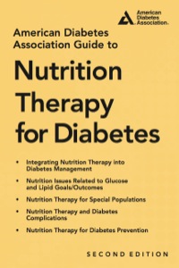 Cover image: American Diabetes Association Guide to Nutrition Therapy for Diabetes 9781580404723