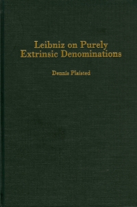 Omslagafbeelding: Leibniz on Purely Extrinsic Denominations 1st edition 9781580461061
