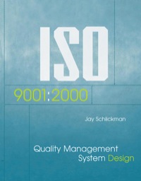 Cover image: ISO 9001:2000 Quality Management System Design 9781580535267