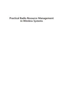 Cover image: Practical Radio Resource Management in Wireless Systems 1st edition 9781580536325