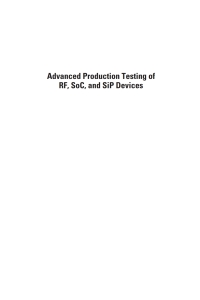 Imagen de portada: Advanced Production Testing of RF, SoC, and SiP Devices 1st edition 9781580537094