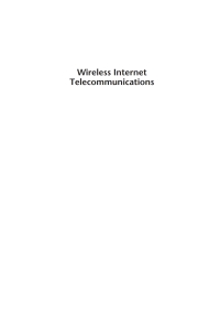 Imagen de portada: Wireless Internet Telecommunications 1st edition 9781580537117