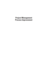 Omslagafbeelding: Project Management Process Improvement 1st edition 9781580537179