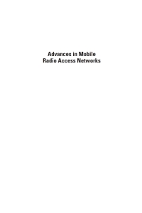 Cover image: Advances in Mobile Radio Access Networks 1st edition 9781580537278