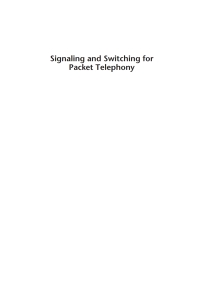 Omslagafbeelding: Signaling and Switching for Packet Telephony 1st edition 9781580537360