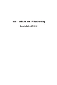 Imagen de portada: 802.11 WLANs and IP Networking: Security, QoS, and Mobility 1st edition 9781580537896