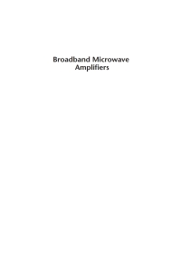 صورة الغلاف: Broadband Microwave Amplifiers 1st edition 9781580538923