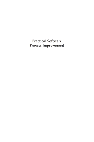 Cover image: Practical Software Process Improvement 1st edition 9781580539593